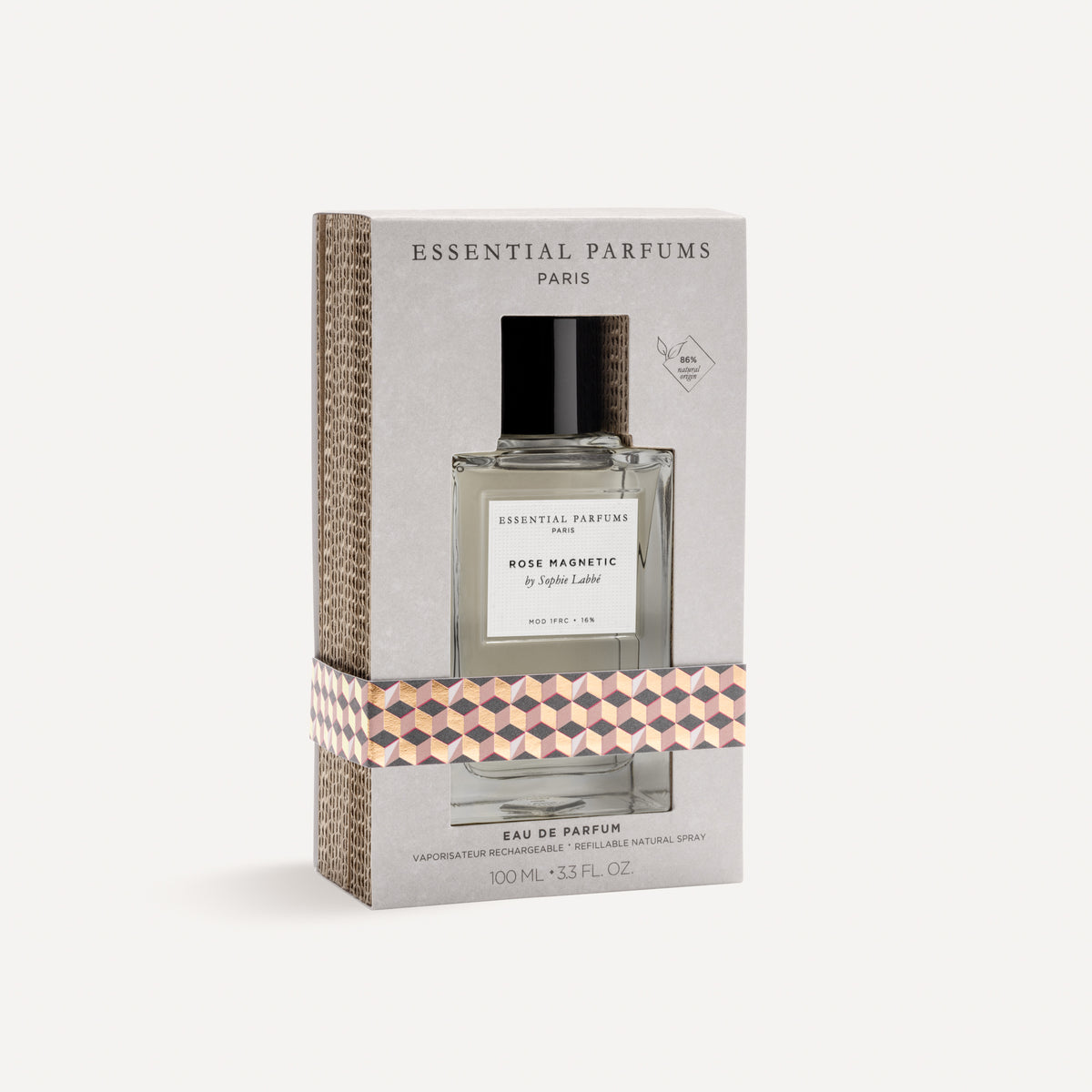 Essential Parfums 玫瑰之磁淡香精 100ml 環保外盒與香水瓶身
