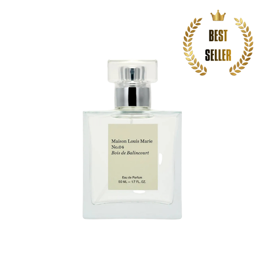 Maison Louis Marie No.04 秘徑漫遊淡香精 50ml 經典木質調香水瓶身照片
