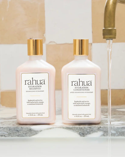 Rahua 保濕舒緩洗髮水 亞馬遜摩列特果油與天然植萃意境圖